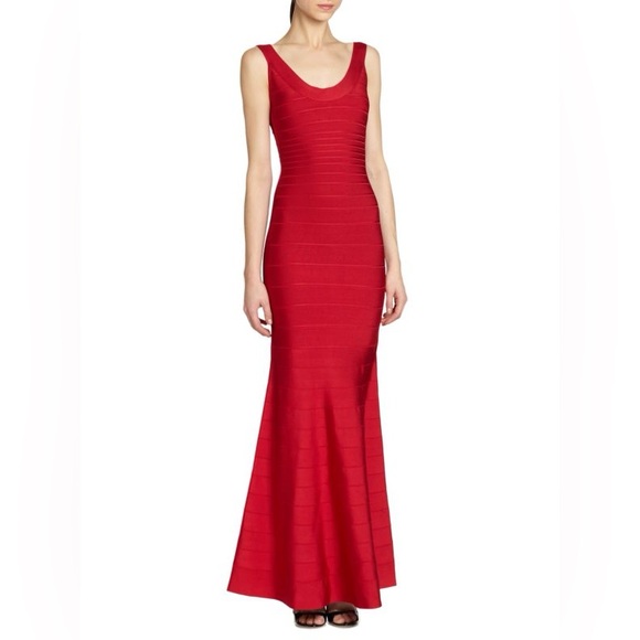 Herve Leger Dresses & Skirts - Herve Leger Ellen red bandage gown small